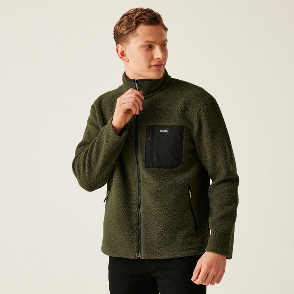 Polar męski Frankie Borg Fleece Regatta - dark khaki