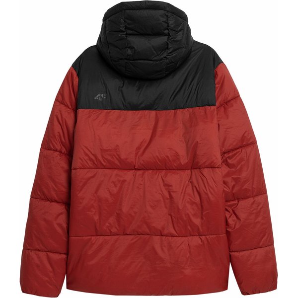 Kurtka puchowa męska 4FAW23TDJAM243 4F - ciemna czerwień