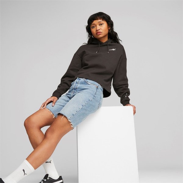 Bluza damska ESS Tape Hoodie FL Puma - czarna