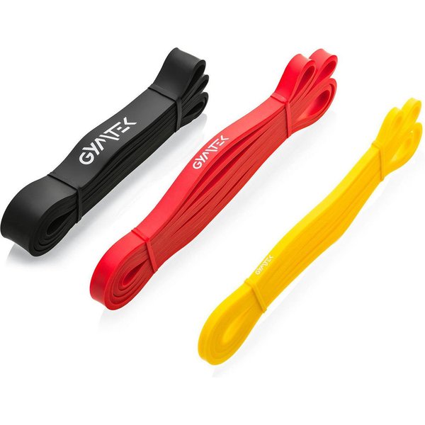 Zestaw gum oporowych do ćwiczeń 1-39kg 3szt Gymtek