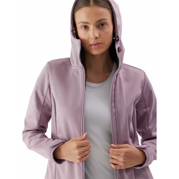 Softshell damski 4FAW23TSOFF178 4F - jasny róż