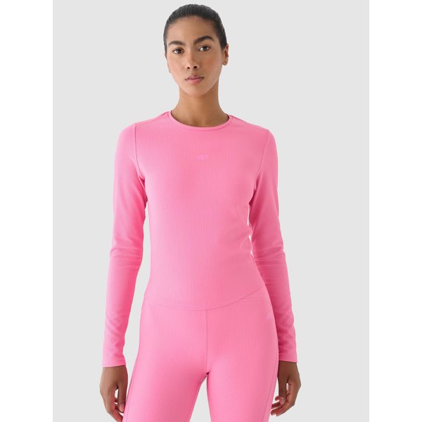 Longsleeve damski TFLOF250 4F - różowy