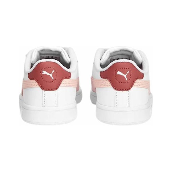 Buty Smash 3.0 L V PS Jr Puma - białe/różowe