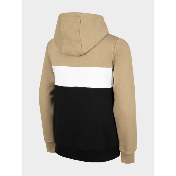 Bluza chłopięca HJZ22 JBLM003 4F - jasny brąz