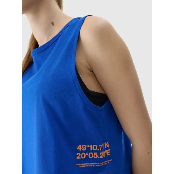 Bezrękawnik damski TSLEF157 4F - kobalt