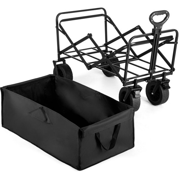 Wózek turystyczny, składany EasyGo 100L Outtec - EasyGo czarny