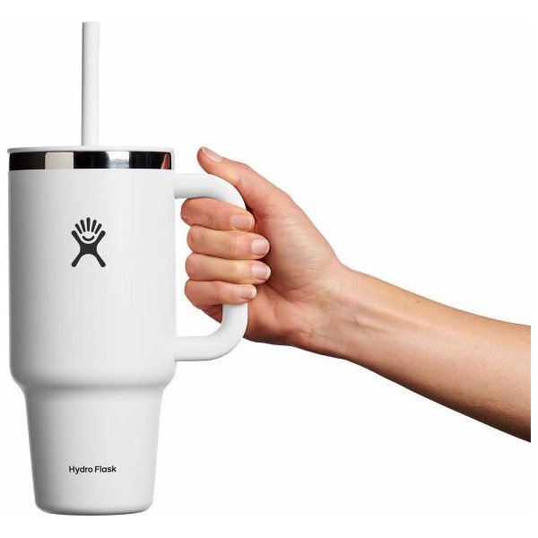 Kubek termiczny ze słomką All Around Travel Tumbler 946ml Hydro Flask - white