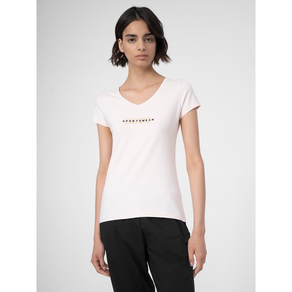 Koszulka damska 4FSS23TTSHF340 4F - beżowy