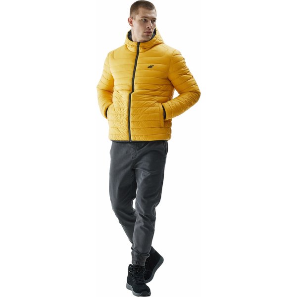 Kurtka puchowa dwustronna męska 4FAW23TDJAM242 4F - głęboka czerń