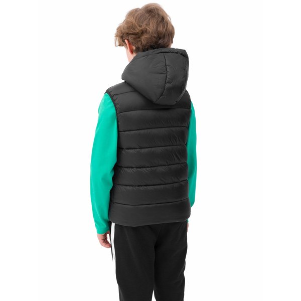 Kamizelka puchowa chłopięca 4FJWSS24TVJAM083 4F - głęboka czerń