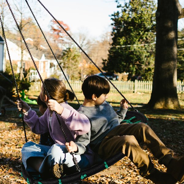 Huśtawka ogrodowa, bocianie gniazdo XXL Net Outtec - black/green