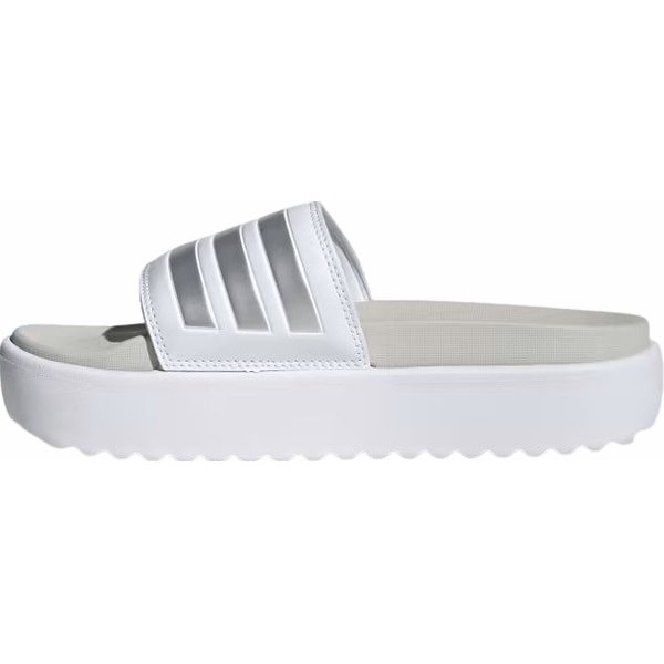 Klapki Adilette Platform Wm's Adidas - White
