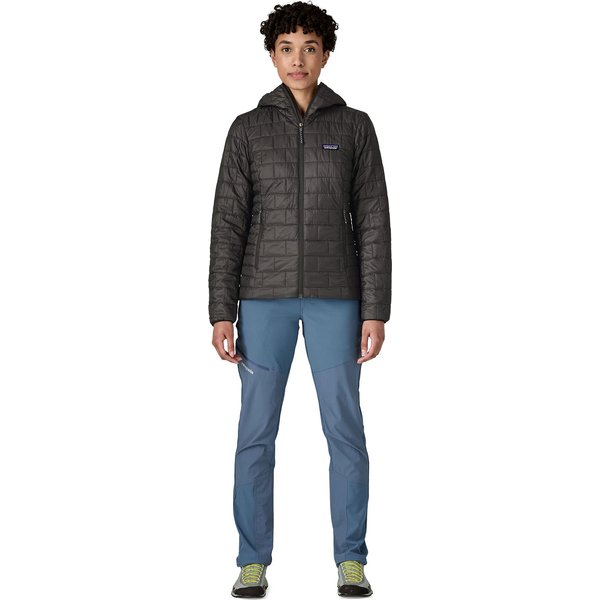 Kurtka puchowa damska Nano Puff Hoody Logo Patagonia - black