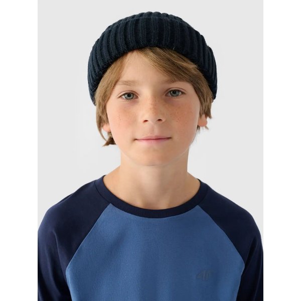 Longsleeve chłopięcy TLONM293 4F - denim