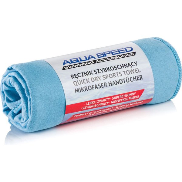 Ręcznik Dry Flat 50x100cm Aqua-Speed - niebieski