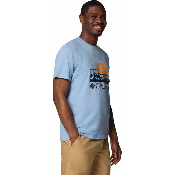 Koszulka męska Path Lake Graphic Tee Columbia - Ripple Blue, Peaceful Perspective