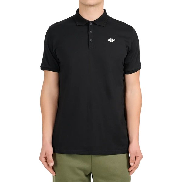 Koszulka męska polo M0770 4F - czarne