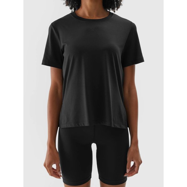 Koszulka damska TFTSF1012 4F - głęboka czerń