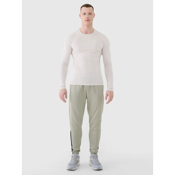 Longsleeve męski TFLOM372 4F - kremowy