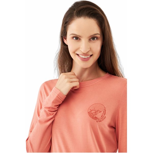 Longsleeve damski Escalante Lady Viking - łososiowy