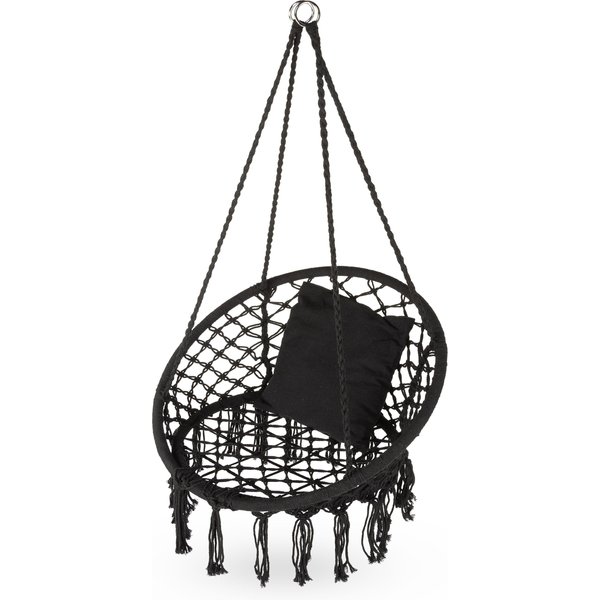 Huśtawka bocianie gniazdo boho XXL Luna Outtec - black