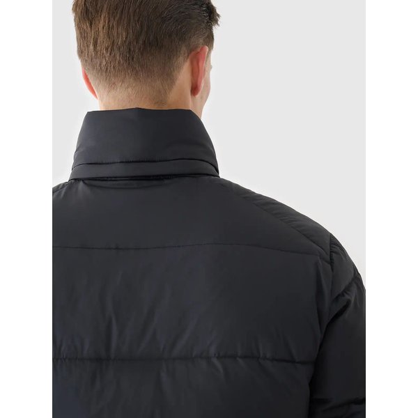 Kurtka puchowa męska TDJAM513 4F - głęboka czerń