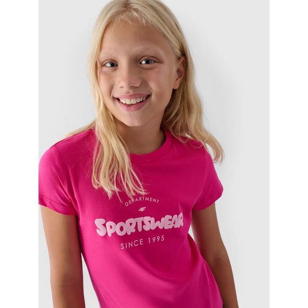 Koszulka dziewczęca TTSHF1543 4F - fuksja