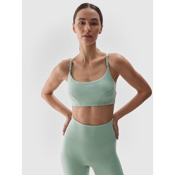 Biustonosz sportowy damski USBAF143 4F - mięta