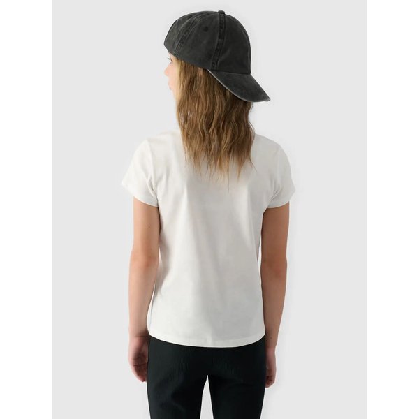 Koszulka dziewczęca TTSHF1543 4F - złamana biel