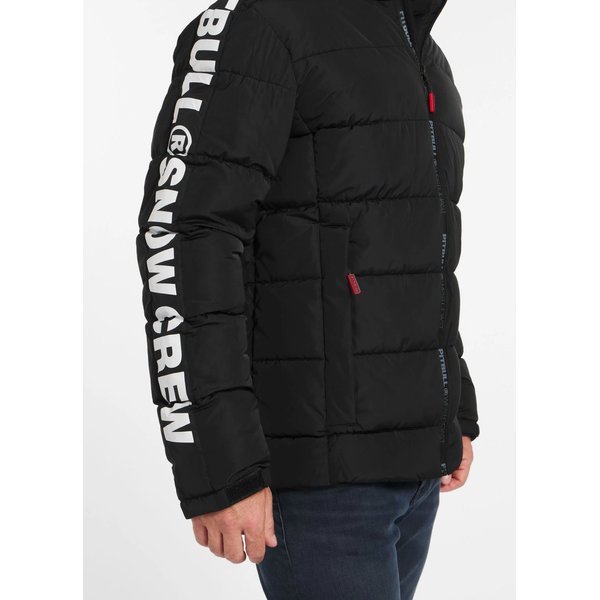 Kurtka puchowa męska Airway 4 Padded Hooded Pitbull West Coast - black