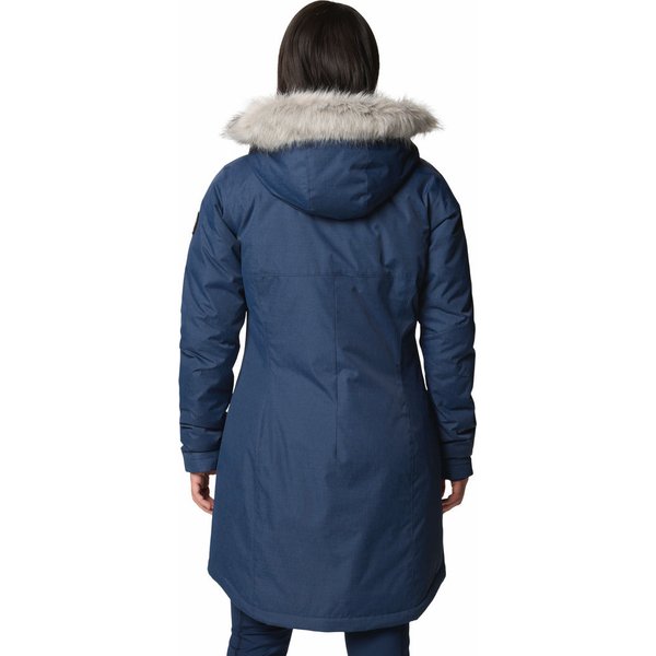 Płaszcz damski Suttle Mountain Long Insulated Columbia - Collegiate Navy