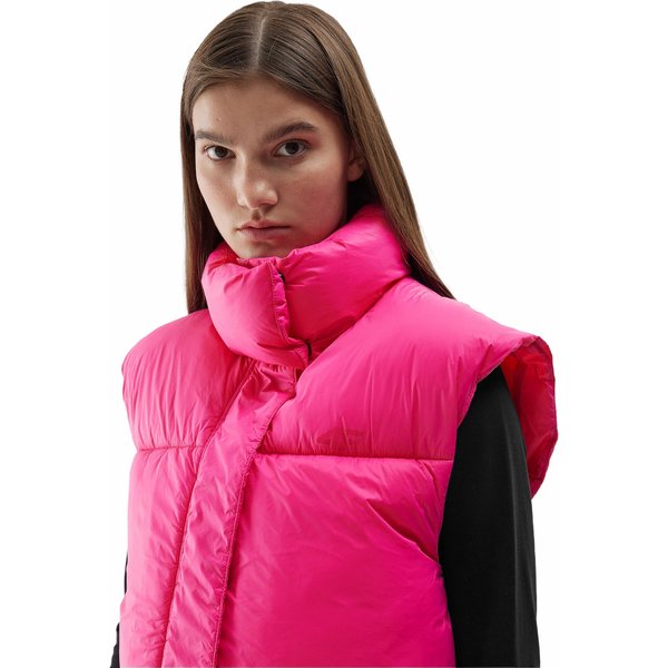 Kamizelka damska 4FAW23TVESF075 4F - fuksja