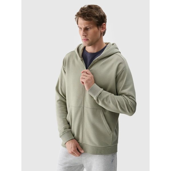 Bluza męska TSWSM1584 4F - oliwkowy