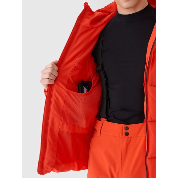 Kurtka narciarska męska TTJAM580 4F - czerwony