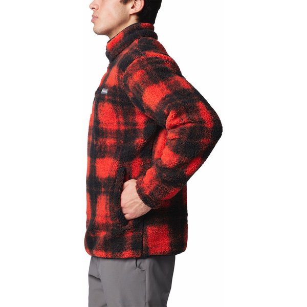 Bluza polarowa męska Rugged Ridge Half Snap Fleece Columbia - Red Omblur