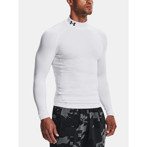 Longsleeve męski ColdGear Compression Mock Under Armour - biały