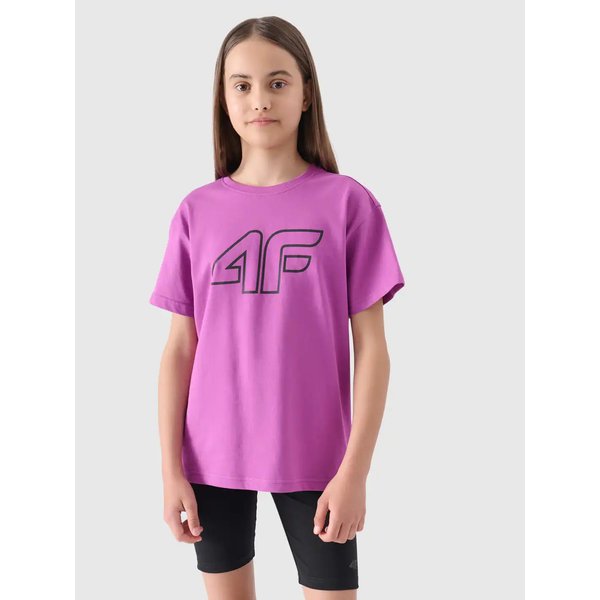 Koszulka dziewczęca TTSHF2327 4F - ciemny fiolet