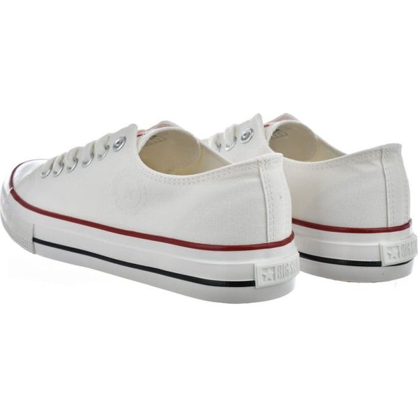 Trampki CD23HJ0517 Big Star - białe/czerwone