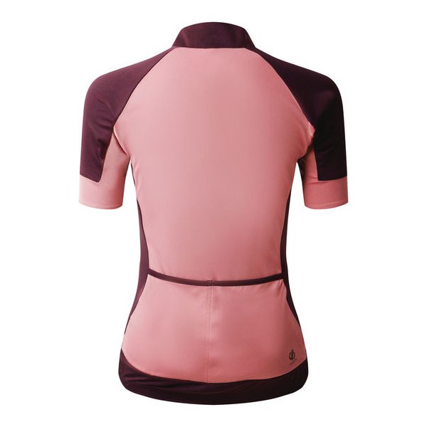 Koszulka rowerowa damska Flutter Jersey Dare2B - Lilas/DeepPlum