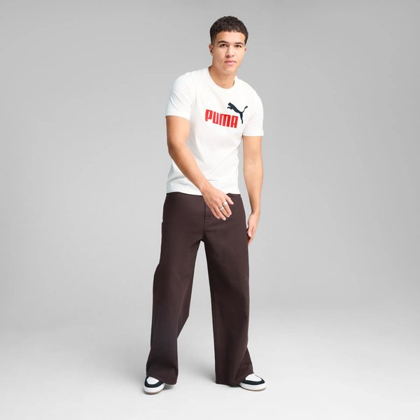 Koszulka męska Essentials 2 Colour No.1 Logo Puma - white