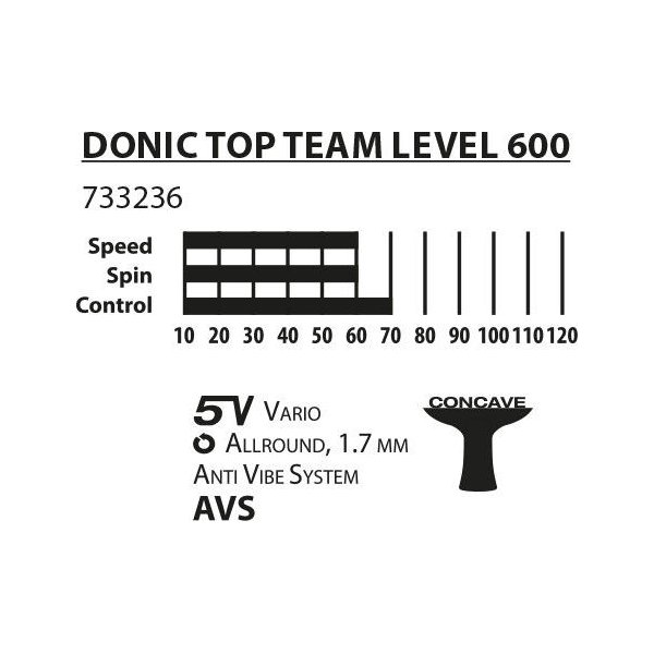Rakietka do tenisa stołowego Top Team 600 Donic Schildkrot