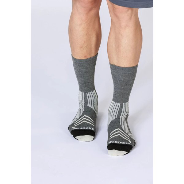 Skarpety Run Expert Silk Merino Crew X-Socks - Seal Grey