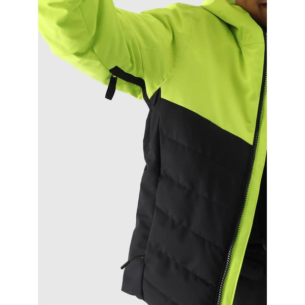 Kurtka narciarska chłopięca TTJAM535 4F - soczysta zieleń