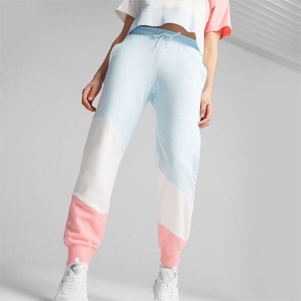 Spodnie dresowe damskie Power Cat Puma - Icy Blue