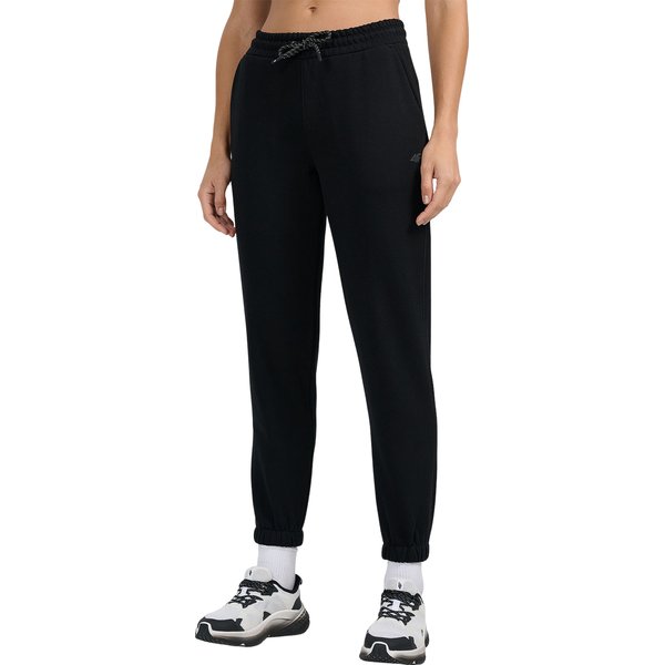 Spodnie dresowe damskie Nora 4F - Deep Black