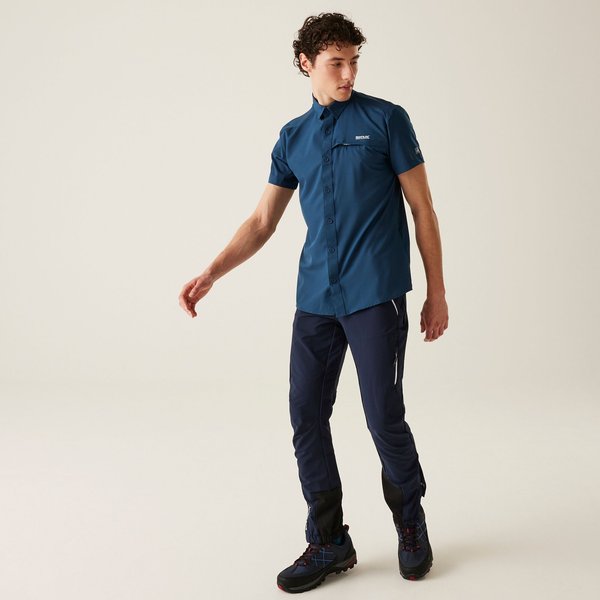 Koszula męska Travel Packaway Regatta - Moonlight Denim