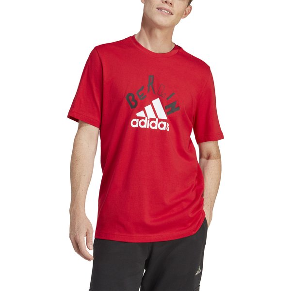 Koszulka męska Graphic Tee Adidas - czerwona