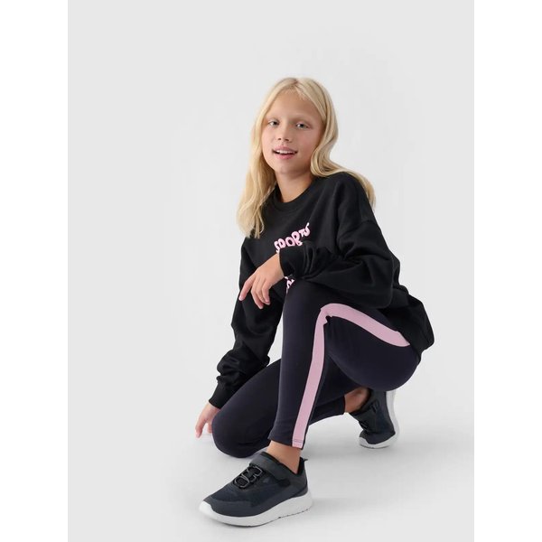 Legginsy dziewczęce TTIGF170 4F - czarny