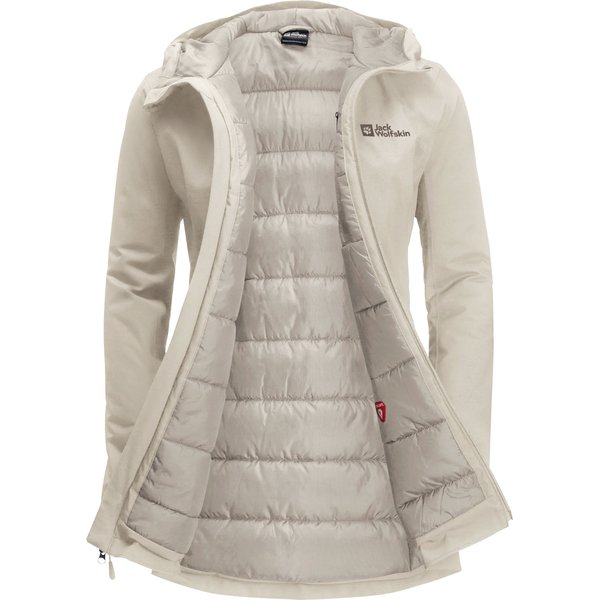 Kurtka puchowa damska, parka Stirnberg Jack Wolfskin - seal