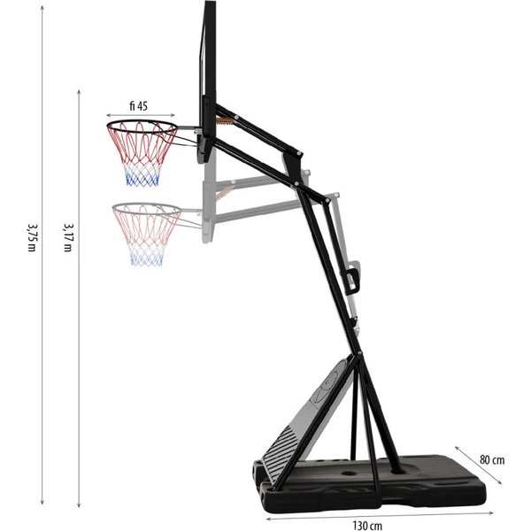 Stojak do koszykówki High Nils